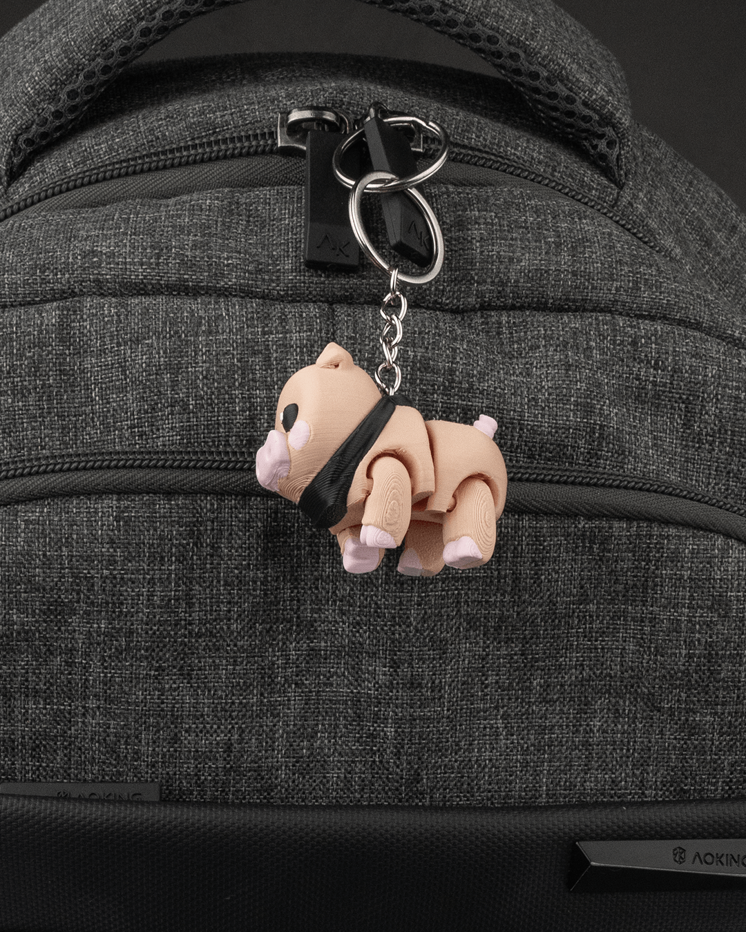 Willow the Pig 3D Printed Keychain