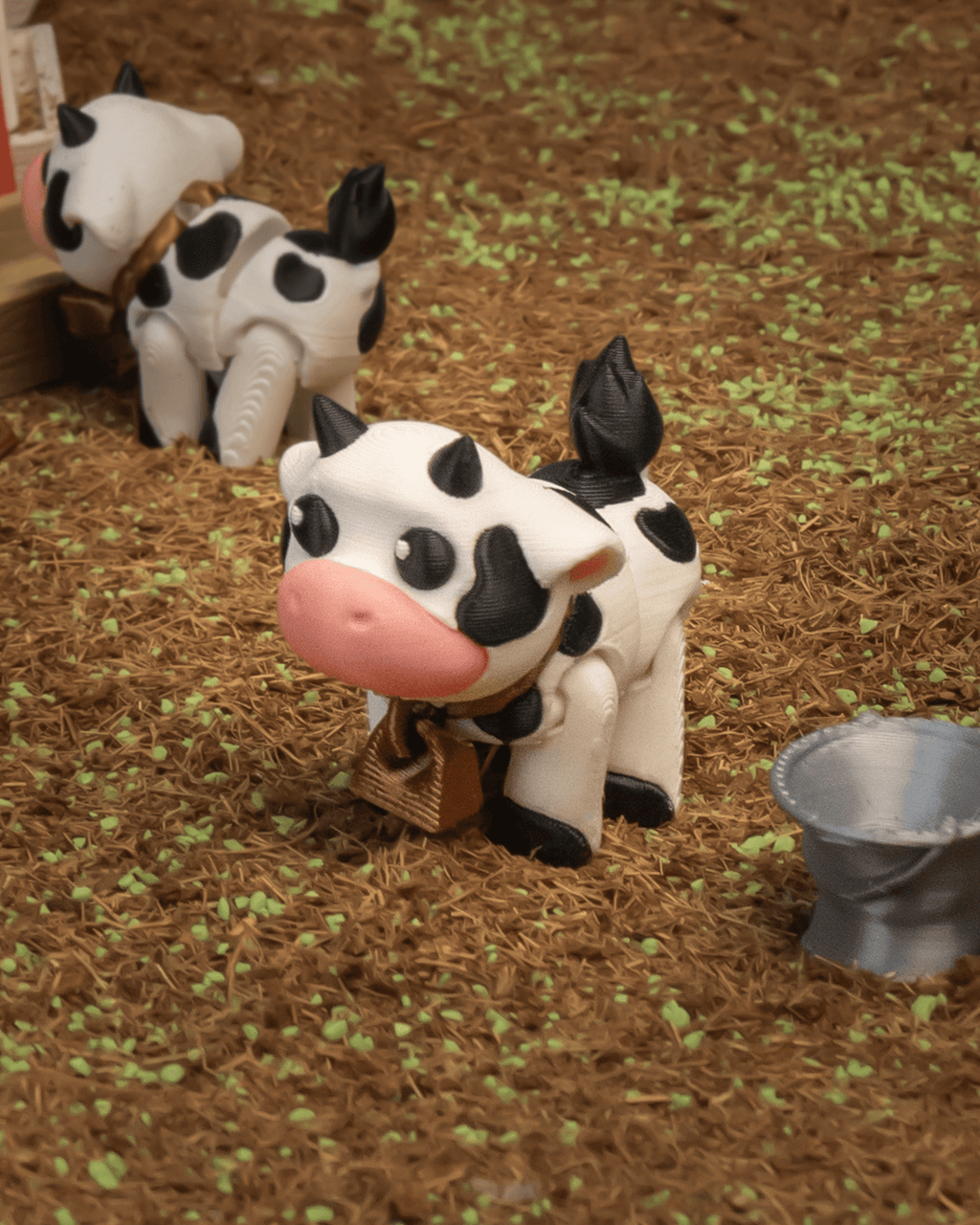 Daisy the Cow Keychain – 3D Printed Articulated Accessory