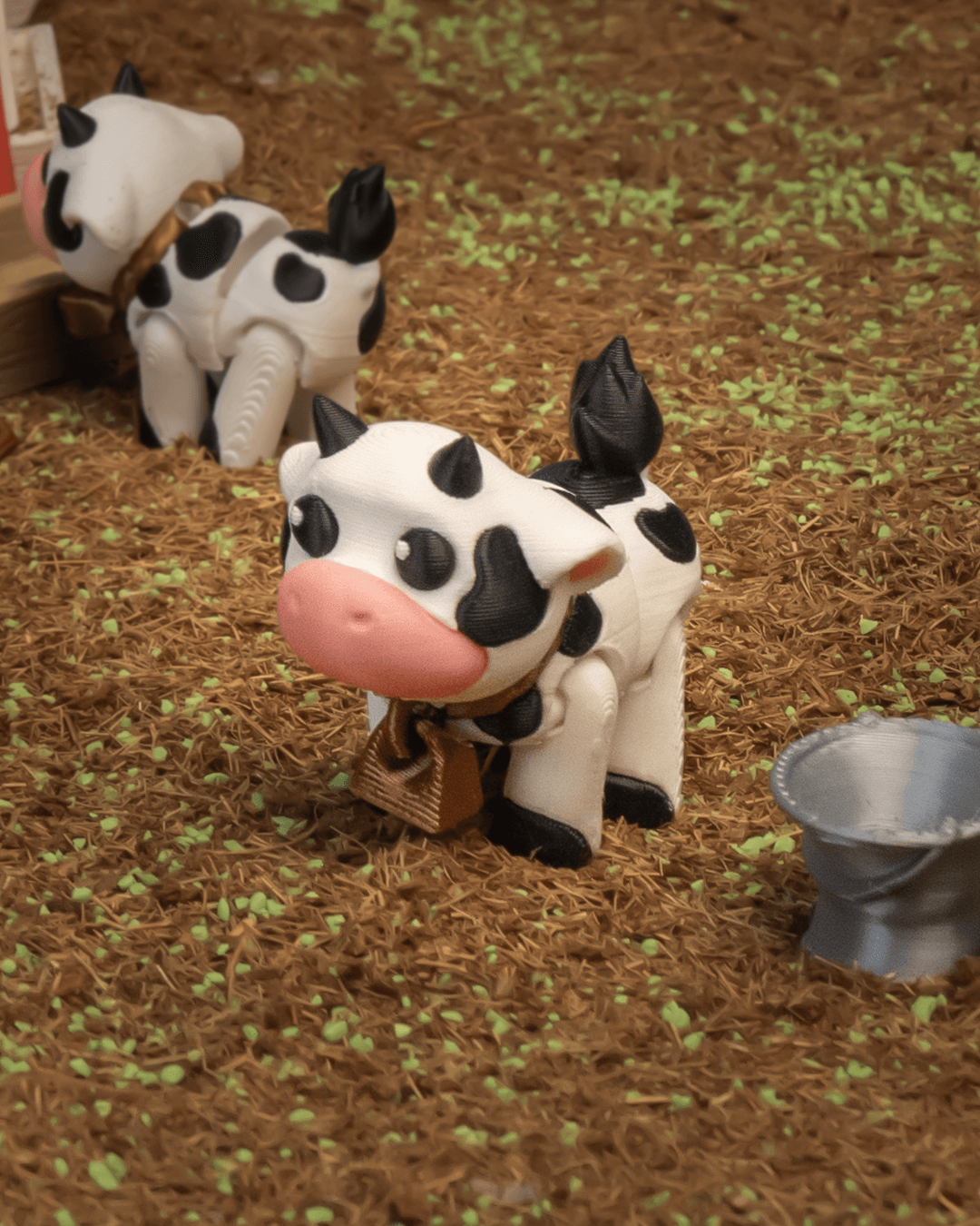 Daisy the Cow Keychain – 3D Printed Articulated Accessory