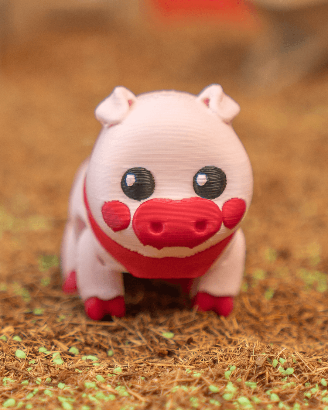 Willow the Pig 3D Printed Keychain