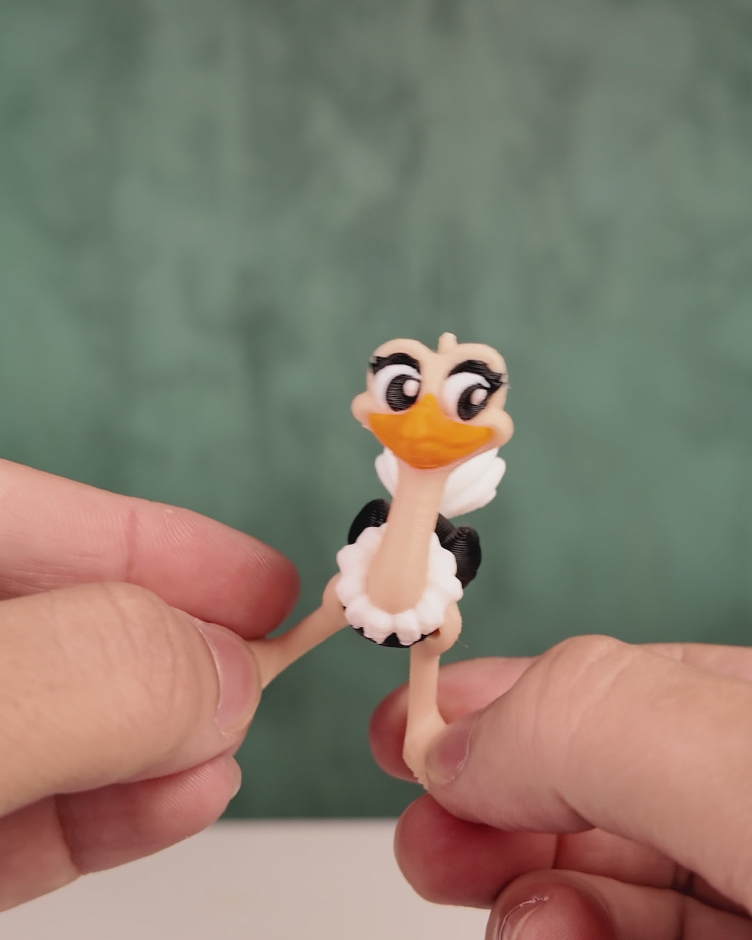Pair of Ostriches – 3D Printed Display Figures
