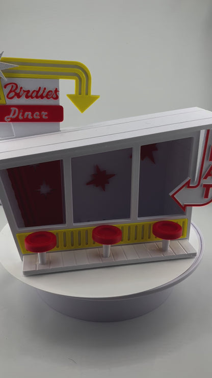 🐦 Birdie's Diner 3D-Printed Bird Feeder – Fun, Unique Design for Backyard Birds – Easy to Hang & Fill! 🌿