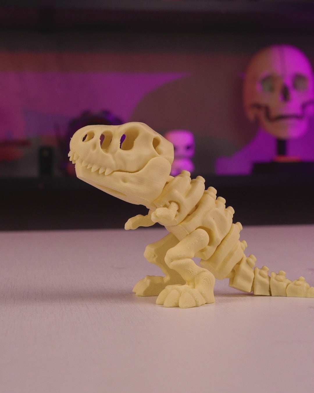 Skeleton T-Rex – Articulated 3D Printed Display Figure