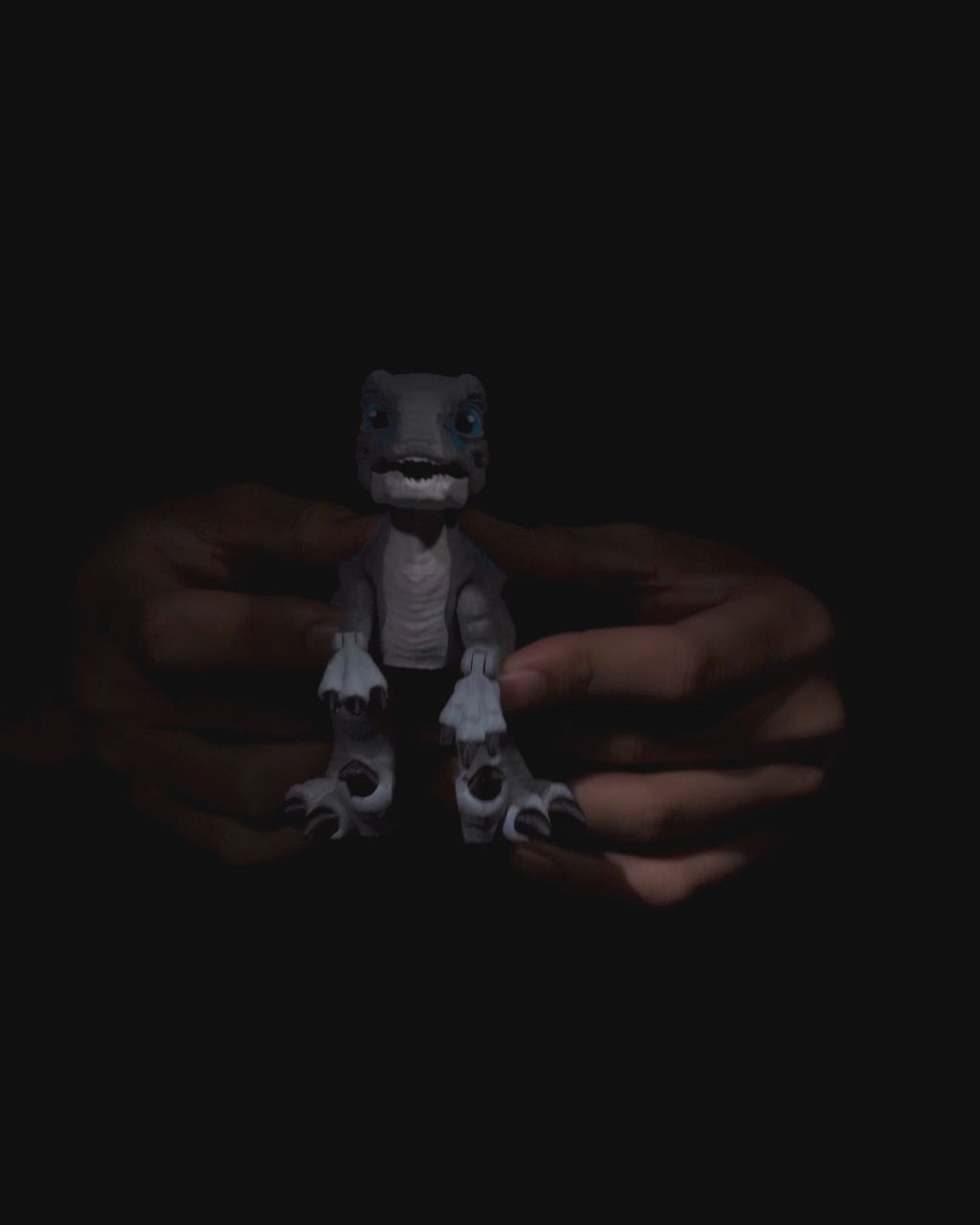 Articulated Velociraptor – 3D Printed Display Figure