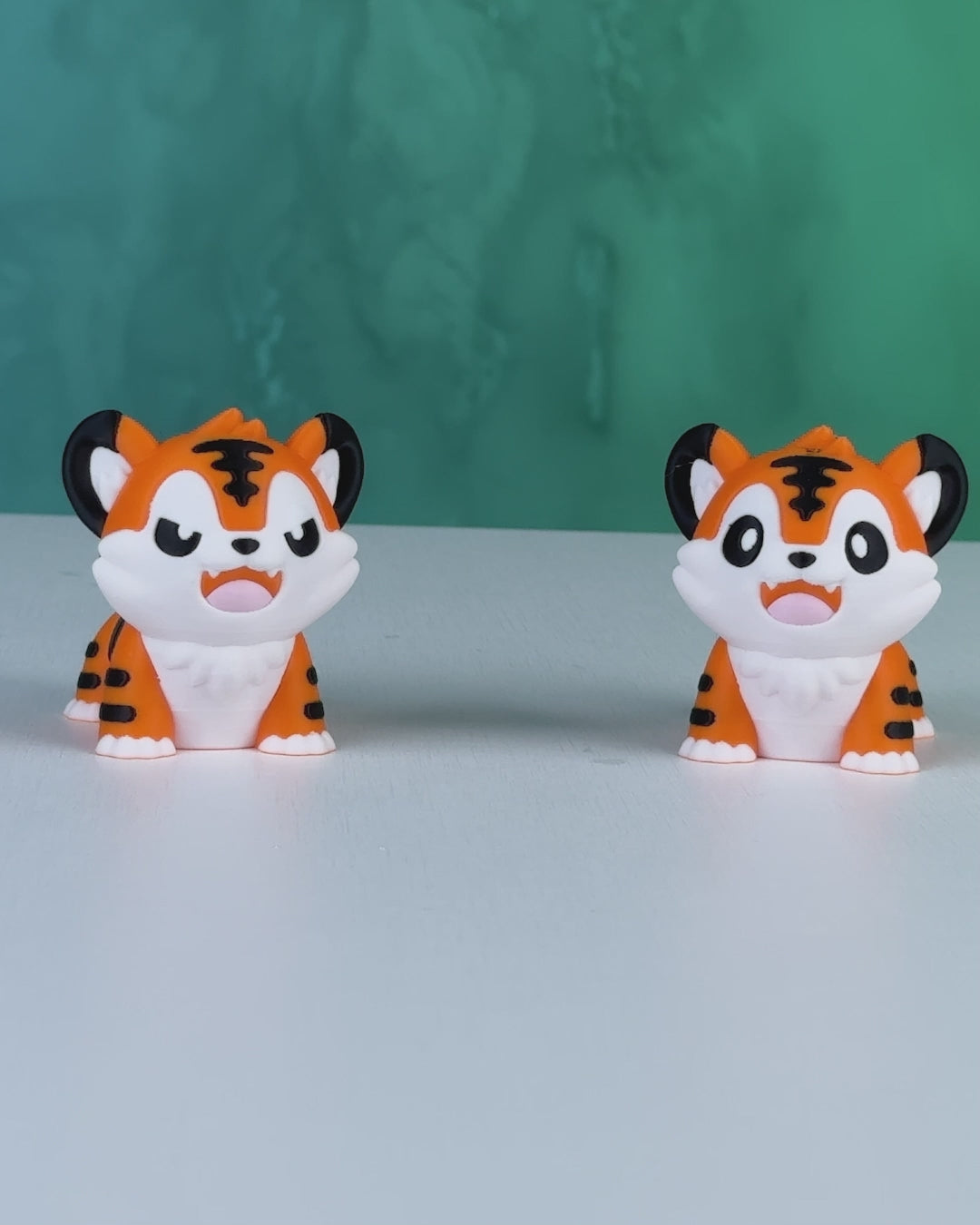 Playful Tiger – 3D Printed Display Figure