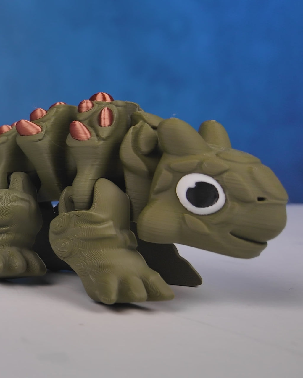 Ankylosaurus Flexi Dinosaur – Articulated 3D Printed Display Figure