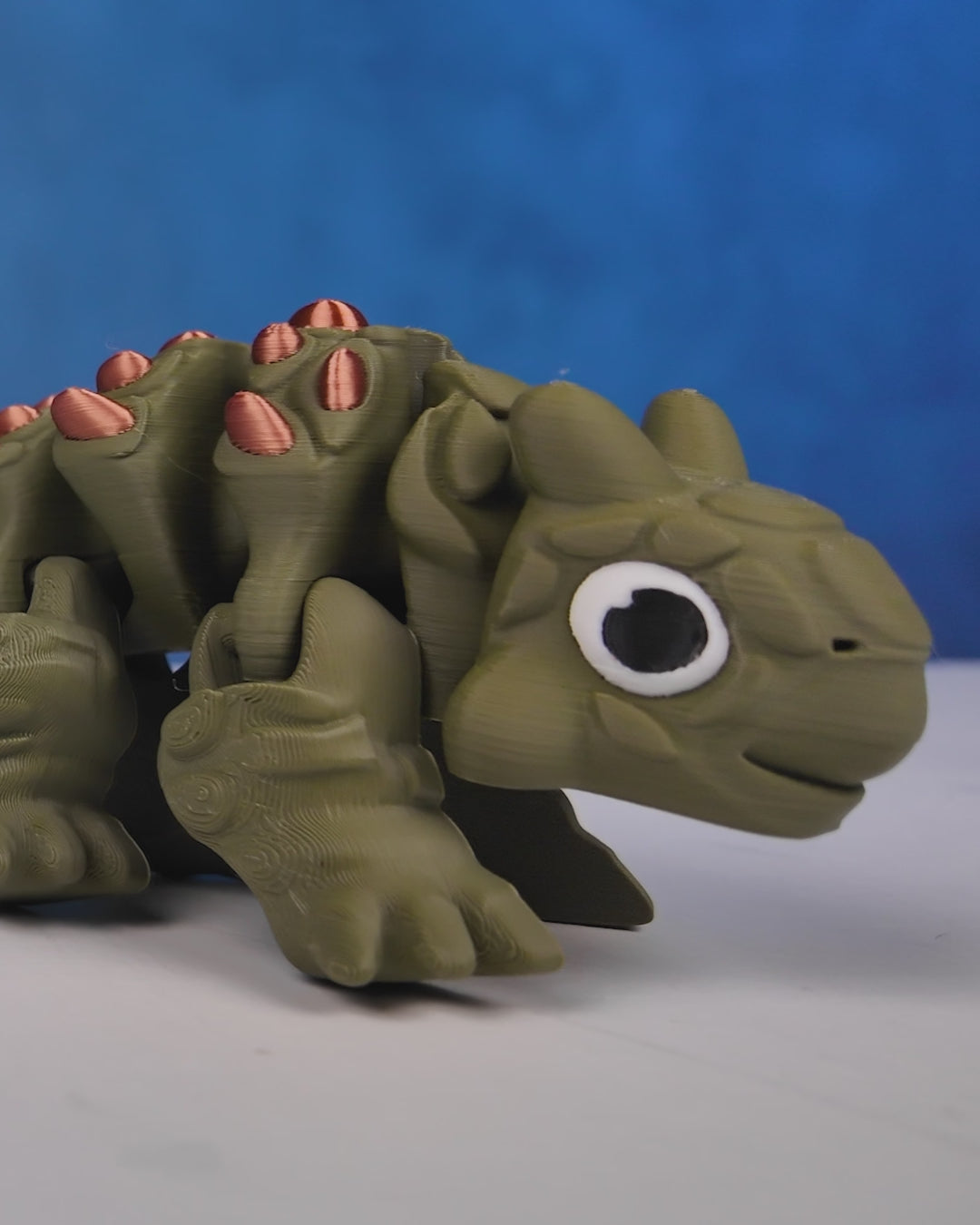 Ankylosaurus Flexi Dinosaur – Articulated 3D Printed Display Figure
