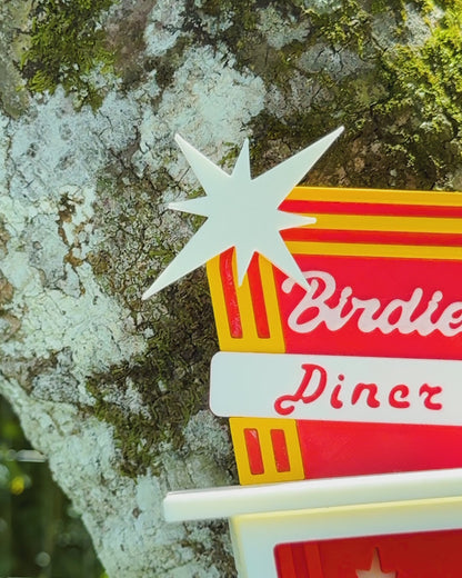 🐦 Birdie's Diner 3D-Printed Bird Feeder – Fun, Unique Design for Backyard Birds – Easy to Hang & Fill! 🌿