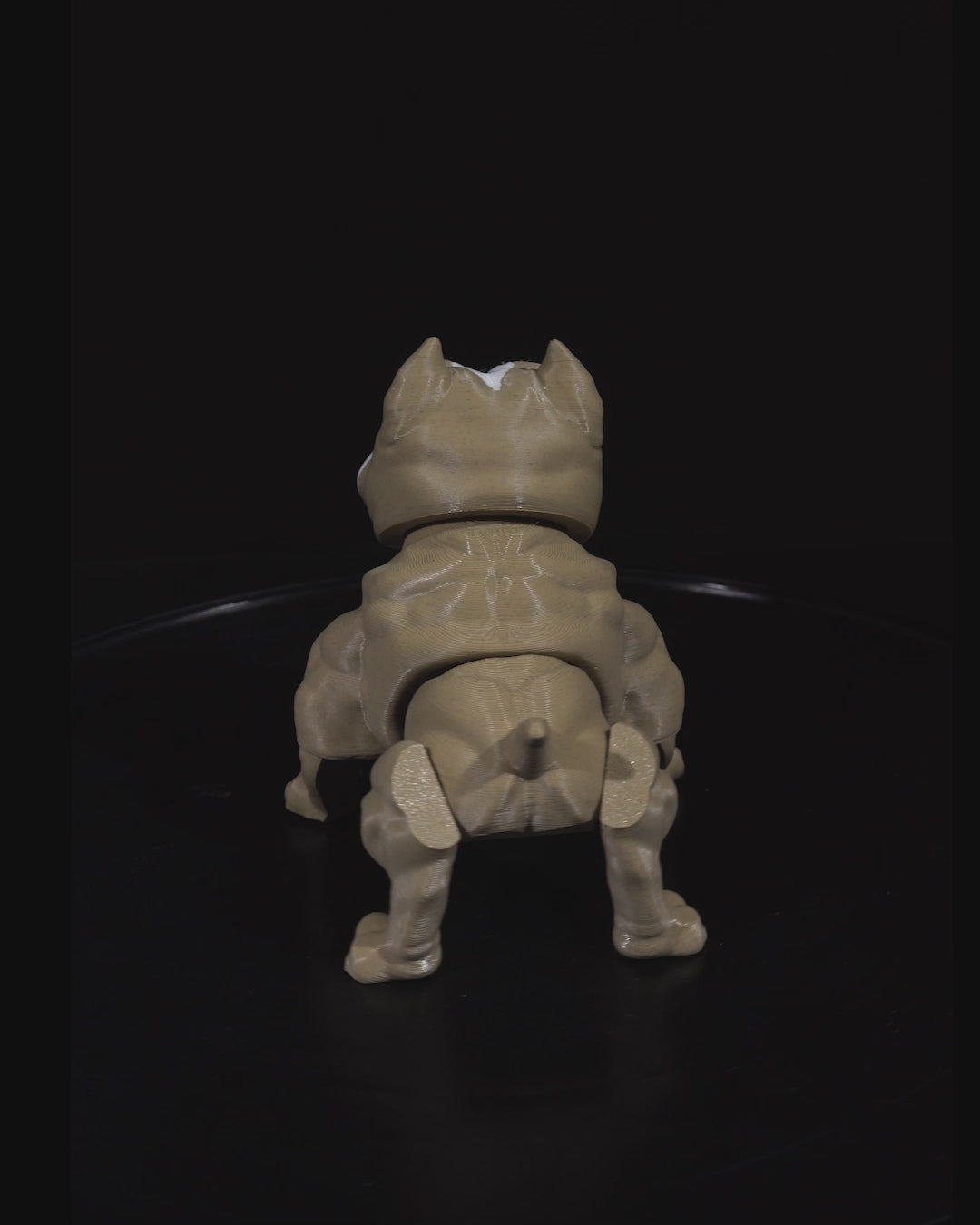 American Bull Dog (Bully) 3D Printed Keychain