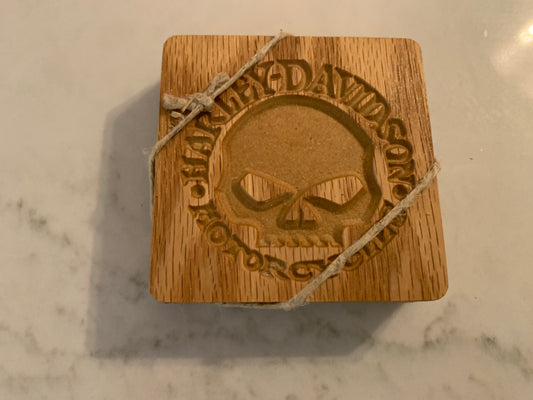 Four Pack of Wood Coasters - Harley Davidson - One-time sale w/ discount