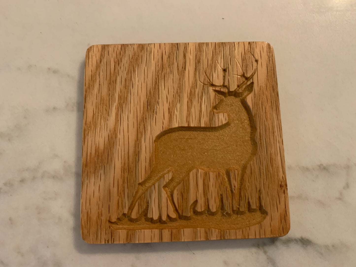 Four Pack of Wood Coasters - Deer - Buck