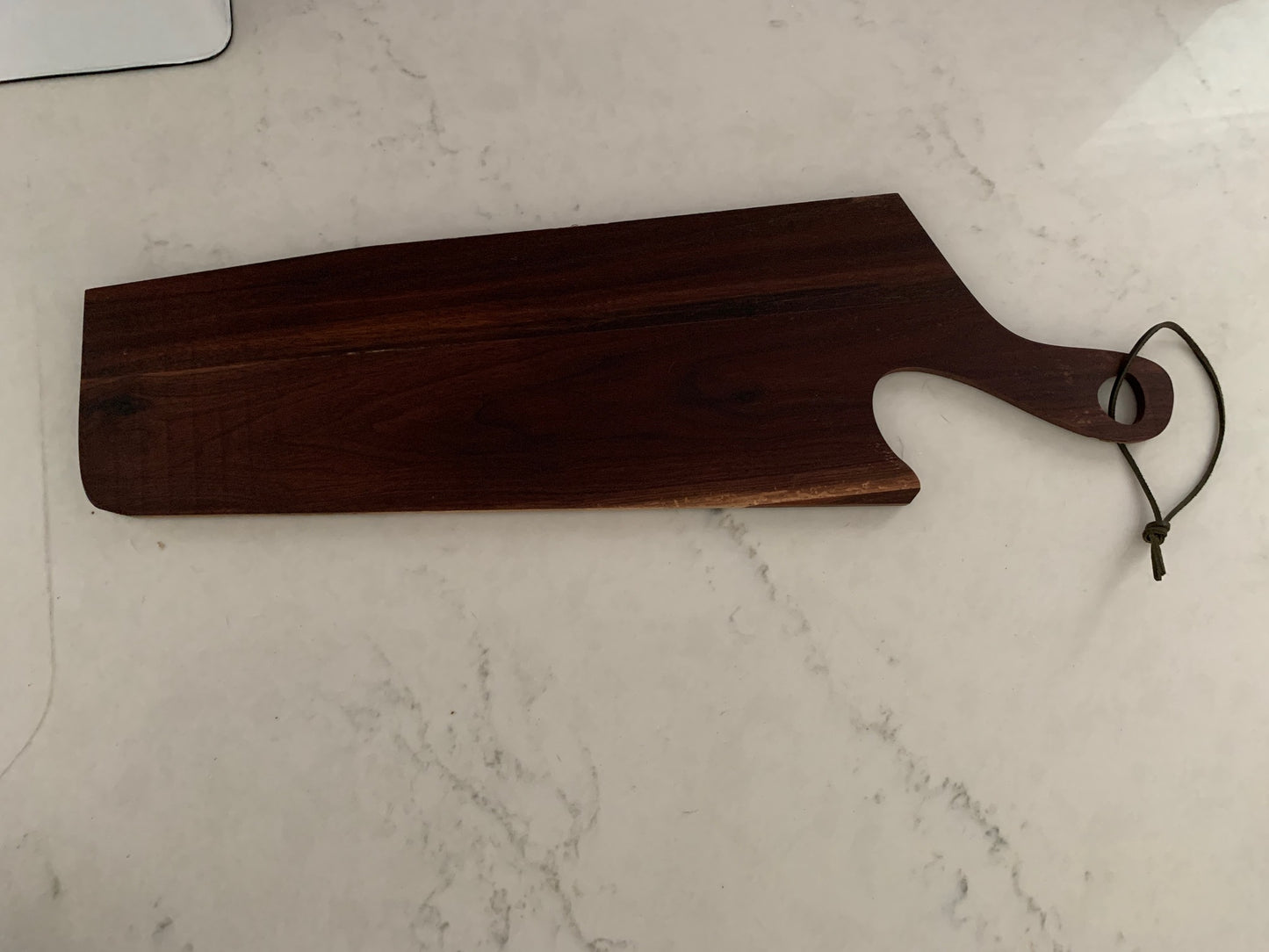 Walnut Charcuterie Board w/ unique handle - 26" x 7.5"