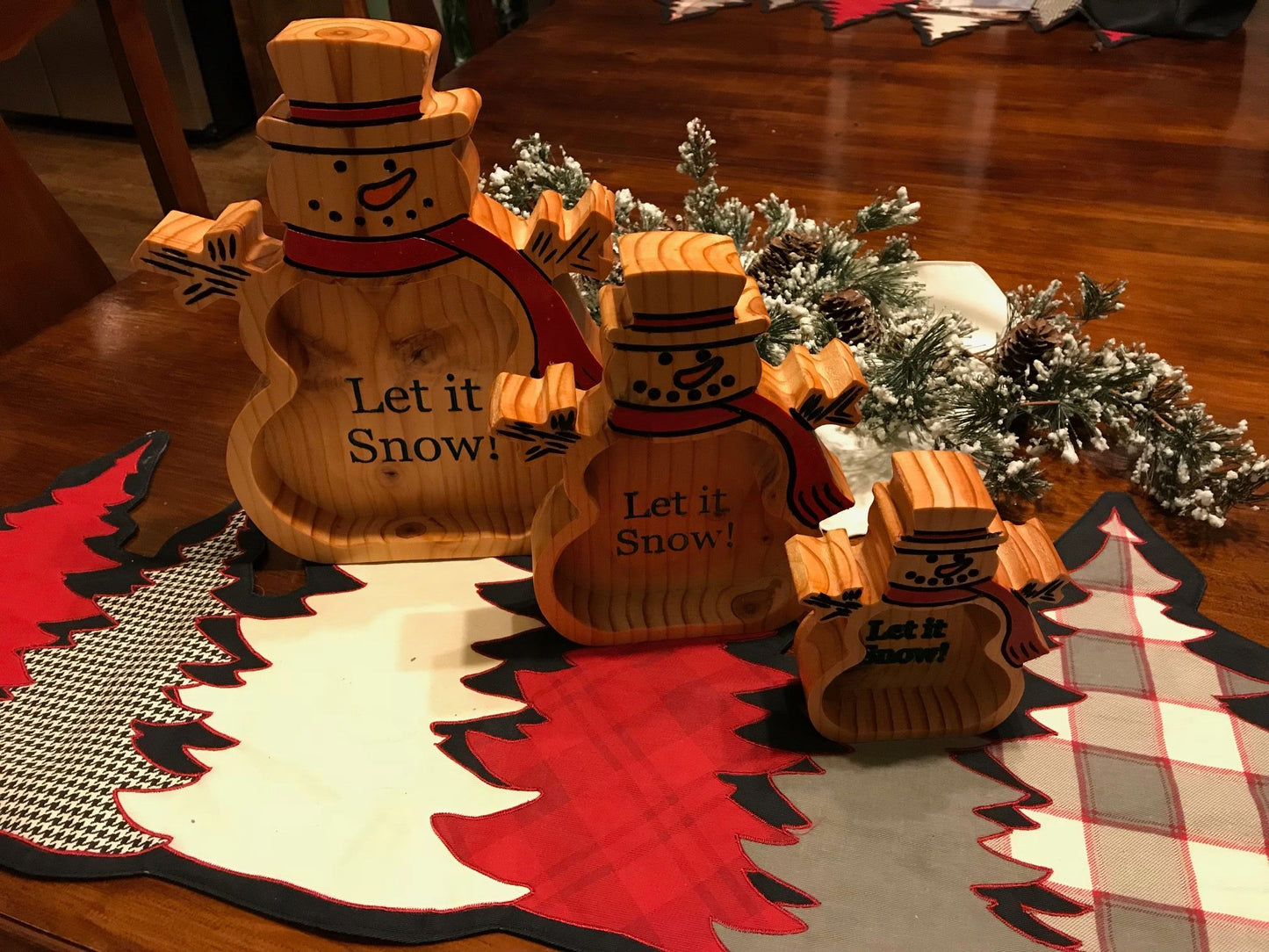 Three Snowmen - Multiple Sizes